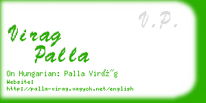 virag palla business card